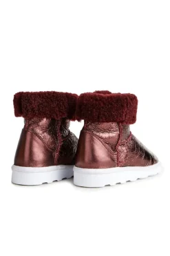 New Marques ' Almeida LEATHER BOOTS IN BURGUNDY