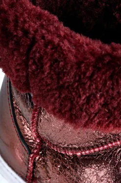 New Marques ' Almeida LEATHER BOOTS IN BURGUNDY