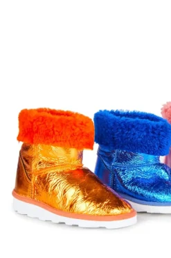 Best Marques ' Almeida LEATHER BOOTS IN ORANGE