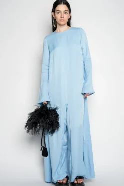 New Marques ' Almeida LIGHT BLUE LONG SLEEVE JUMPSUIT LIGHTBLUE