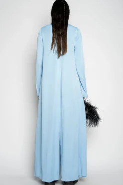 New Marques ' Almeida LIGHT BLUE LONG SLEEVE JUMPSUIT LIGHTBLUE