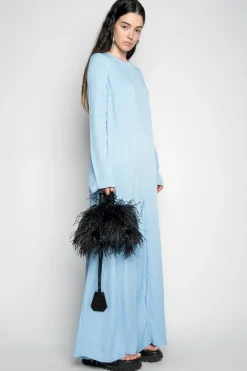 New Marques ' Almeida LIGHT BLUE LONG SLEEVE JUMPSUIT LIGHTBLUE