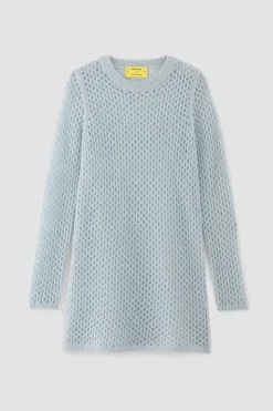 Online Marques ' Almeida LIGHT BLUE MESH KNIT LONG JUMPER LIGHTBLUE
