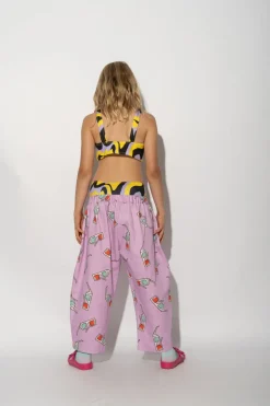 Discount Marques ' Almeida 3D GLASSES PRINT BALLOON TROUSERS LILAC