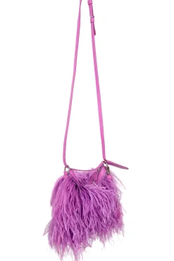 Sale Marques ' Almeida FEATHER BAG LILAC