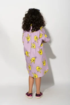 Discount Marques ' Almeida HANDS PRINT OVERSIZED SHIRT LILAC