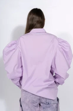 New Marques ' Almeida PUFF SLEEVE SHIRT LILAC