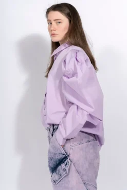 New Marques ' Almeida PUFF SLEEVE SHIRT LILAC
