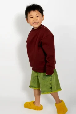 New Marques ' Almeida DENIM SHORTS LIME