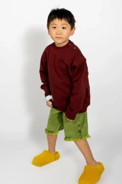 New Marques ' Almeida DENIM SHORTS LIME