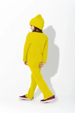 Marques ' Almeida MERINO KNIT TROUSERS LIME