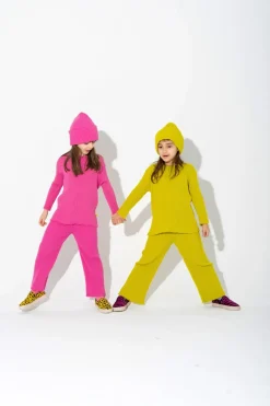 Marques ' Almeida MERINO KNIT TROUSERS LIME