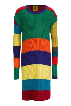Sale Marques ' Almeida MERINO STRIPED LONG DRESS MULTICOLOUR