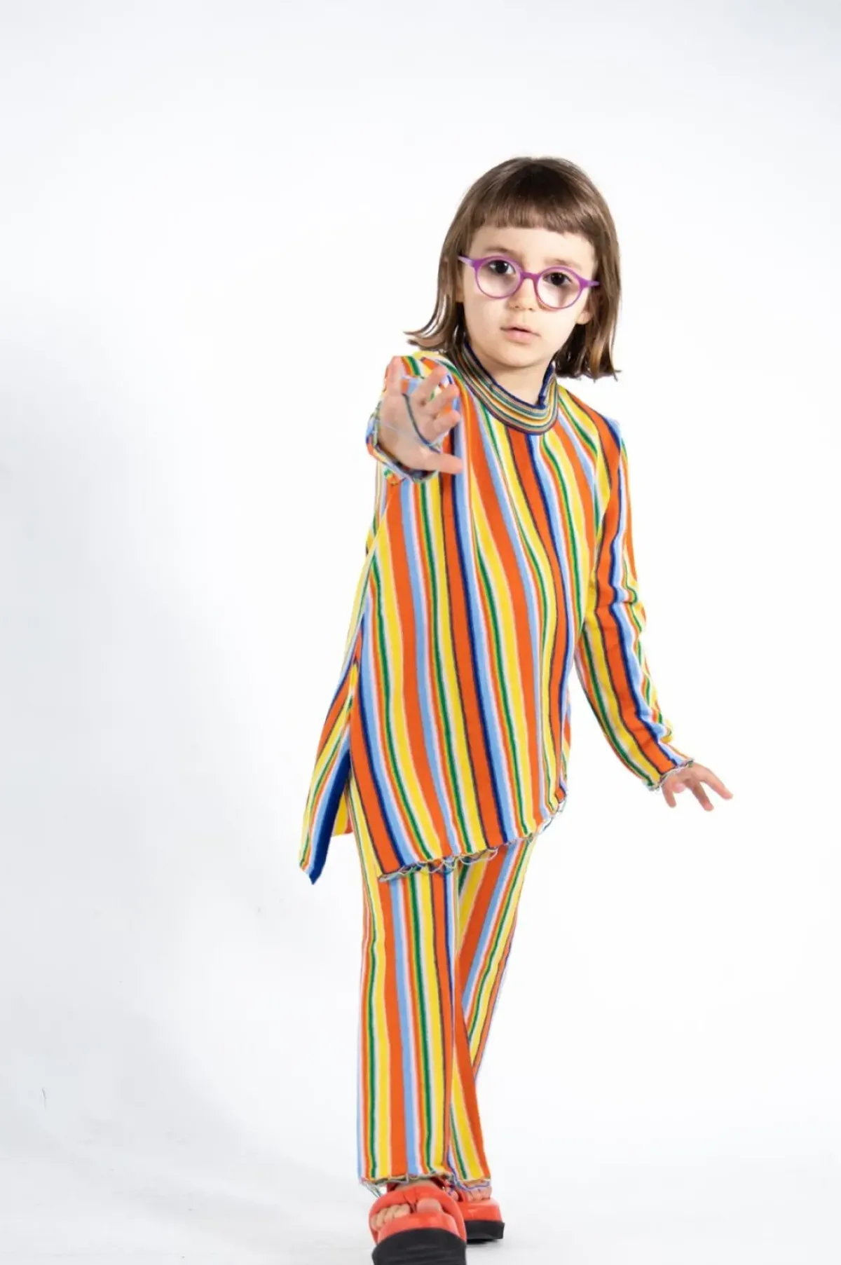 Best Marques ' Almeida MULTI STRIPE KNIT TROUSERS MULTICOLOUR