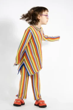 Best Marques ' Almeida MULTI STRIPE KNIT TROUSERS MULTICOLOUR