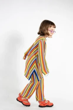 Best Marques ' Almeida MULTI STRIPE KNIT TROUSERS MULTICOLOUR