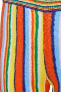 Best Marques ' Almeida MULTI STRIPE KNIT TROUSERS MULTICOLOUR