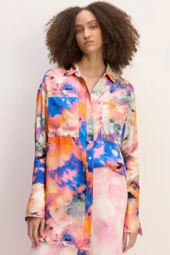Discount Marques ' Almeida SATIN SHIRT MULTICOLOUR