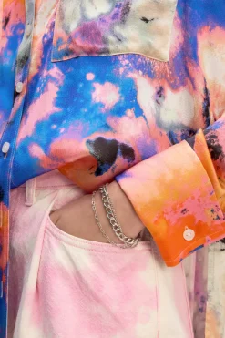 Discount Marques ' Almeida SATIN SHIRT MULTICOLOUR