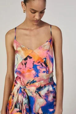 New Marques ' Almeida SLIP DRESS MULTICOLOUR