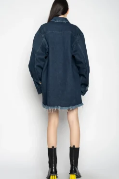 Discount Marques ' Almeida DENIM OVERSHIRT NAVY