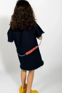 Outlet Marques ' Almeida DENIM OVERSIZED T-SHIRT DRESS NAVY