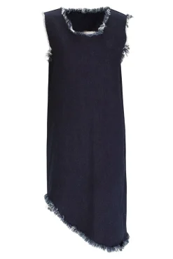 Marques ' Almeida DENIM SLEEVELESS DRESS NAVY