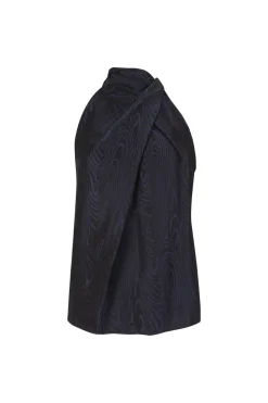 Sale Marques ' Almeida DRAPED BLOUSE NAVY