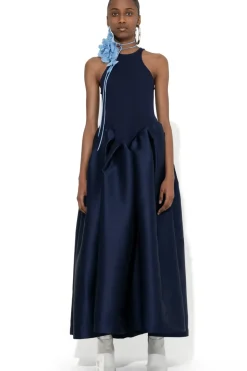 Best Marques ' Almeida FULL SKIRT TANK TOP DRESS NAVY