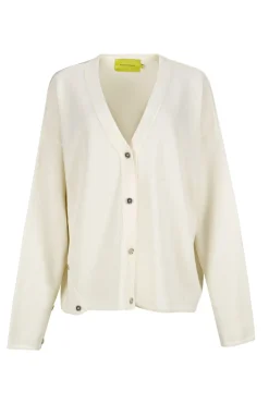 Discount Marques ' Almeida MERINO DECONSTRUCTED CARDIGAN OFF-WHITE