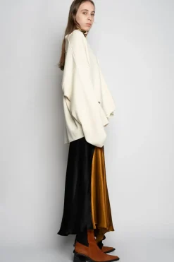 Discount Marques ' Almeida MERINO DECONSTRUCTED CARDIGAN OFF-WHITE