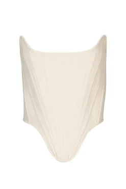 Outlet Marques ' Almeida SHAPED CORSET OFF-WHITE
