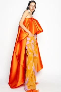 Clearance Marques ' Almeida ORANGE AND PINK TIE DYE BOYFRIEND TROUSERS MULTICOLOUR