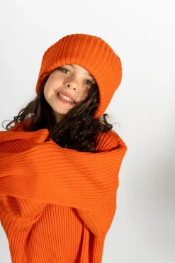 Discount Marques ' Almeida MERINO KNIT BEANIE ORANGE
