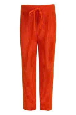 Sale Marques ' Almeida MERINO KNIT TROUSERS ORANGE
