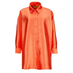 Best Marques ' Almeida SATIN OVERSIZED SHIRT ORANGE