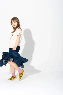 Online Marques ' Almeida PINK AND BEIGE SPLATTERED LOGO T-SHIRT MULTICOLOUR