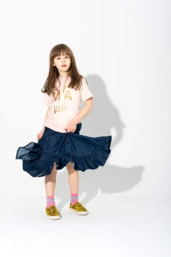 Online Marques ' Almeida PINK AND BEIGE SPLATTERED LOGO T-SHIRT MULTICOLOUR