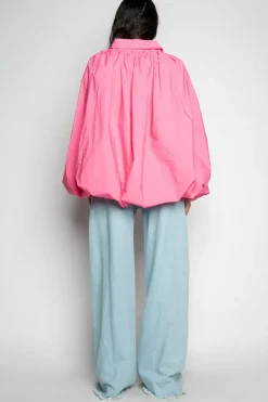 Discount Marques ' Almeida PINK BALLON SLEEVE SHIRT BRIGHTPINK