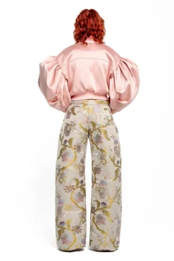 Clearance Marques ' Almeida BOMBER JACKET WITH PUFF SLEEVES PINK
