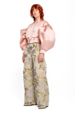 Clearance Marques ' Almeida BOMBER JACKET WITH PUFF SLEEVES PINK