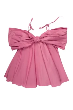 Marques ' Almeida BOW TAFFETA DRESS PINK