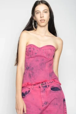 Discount Marques ' Almeida PINK BRA CUP CORSET BRIGHTPINK