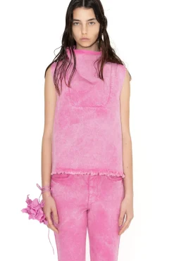 Hot Marques ' Almeida COWL NECK TOP PINK