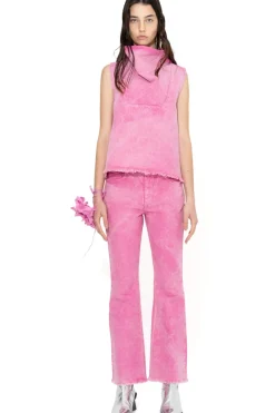 Hot Marques ' Almeida COWL NECK TOP PINK