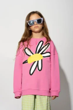 New Marques ' Almeida DAISY PRINT SWEATSHIRT PINK