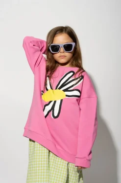 New Marques ' Almeida DAISY PRINT SWEATSHIRT PINK