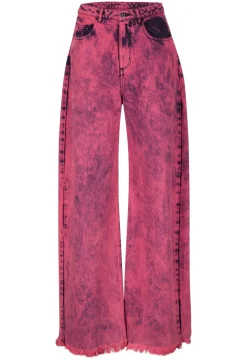 Sale Marques ' Almeida PINK DENIM BOYFRIEND TROUSERS BRIGHTPINK