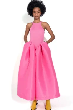 Discount Marques ' Almeida PINK DRESS WITH TANK TOP SCOOPED BRIGHTPINK