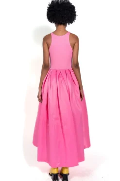 Discount Marques ' Almeida PINK DRESS WITH TANK TOP SCOOPED BRIGHTPINK
